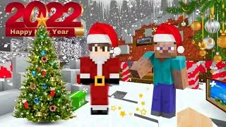 НОВЫЙ ГОД У ГРИЗЛИ И ЛЕММИНГОВ ☃️ 2022 // Minecraft