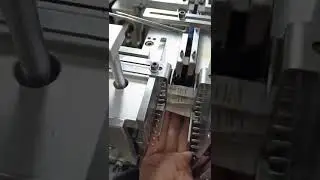 YS-3000 automatic garment label cutting and folding machine cotton mitre fold hanger fold test