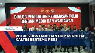 Polres Bontang dan Humas Polda Kaltim Bertemu Pers