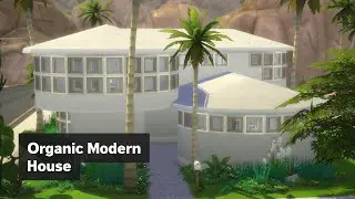 Organic Modern House with Curved Walls 👀 • The Sims 4 House Design [Speed Build]