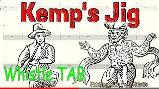 Kemp's Jig - Traditional Folk - Tin Whistle - Play Along Tab Tutorial