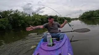 Kayak Bass Fishing in FLOOD WATERS!