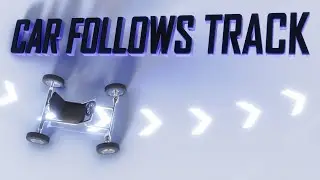 Automatic Path-Following and Wheel-Turning Car in Blender