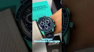 Swatch x Omega цвета Тиффани?! Нет, это Северное сияние! Самые интересные  MoonSwatch #часы #watch