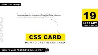 Library-19 | Create HTML CSS Card | Front-End Library Using HTML CSS And JS @uiuxpro