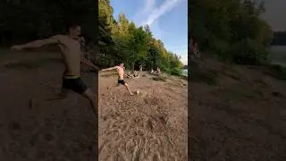 ЦСКА молодежная команда тренируется на пляже в Москве #ЦСКА