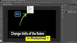 How to Change Units of the Rulers in Photoshop | Photoshop Tutorial