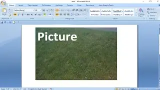 How to write on image in microsoft word