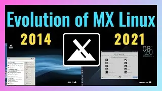 Evolution of MX Linux XFCE from version 14 to 19.4 (2014 - 2021)