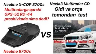 Neoline 8700s  vs multiradar oldidan va orqadan test. Неолайн 8700s  вa мултирадар  тест.