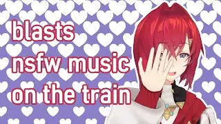 Ange accidentally plays NSFW music on the train story time [Nijisanji eng subs]