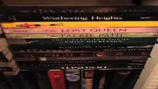Saturday shows you her bookshelves!