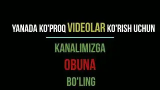Oila uchun kanalimizga obuna bo'ling