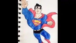 Как нарисовать СУПЕРМЕНА.#Superman