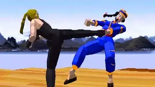 Virtua Fighter (1994) Sarah Bryant Playthrough (SEGA Saturn)