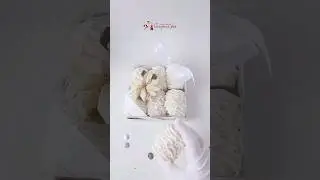 Красивый как новогодняя снежинка зефир ручной работы