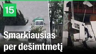 Japoniją sukaustė galingas taifūnas Shanshan