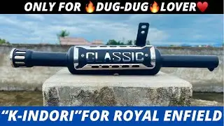K Indori Silencer for Royal Enfield❤️New Design❤️|| Old Bullet🔥Dug-Dug Sound ||Classic & Bullet 350