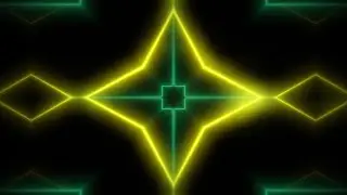 Immerse Neon Lights Background Animation - Green And Yellow - 4K Ultra HD