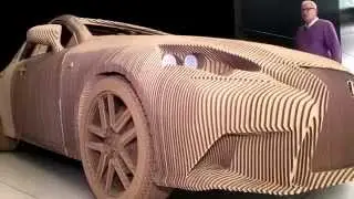 Машина из картона  Лексус из картона