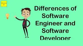 Differences of Software Engineer and Software Developer