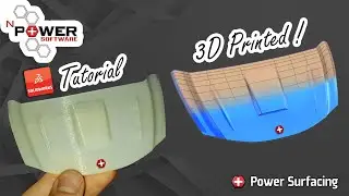 Modeling Printable Car Hood - Power Surfacing