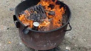 How to open a soup can the redneck way￼