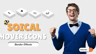 3D social media hover effects icons || icons hover effects css