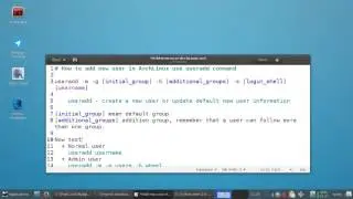 How to add new user in Arch Linux use useradd command