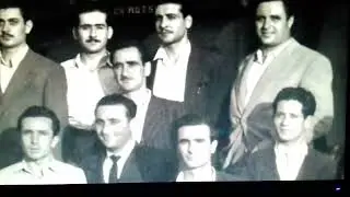 Foto storica degli allievi macchinisti del Deposito Locomotive di Catania 1951