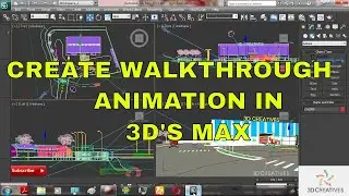 Create Walkthrough Animation & Rendering Settings in 3Ds Max Tutorial//Hindi Bhasha