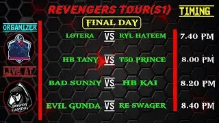 Revengers Tournament Season 1 (CS 1vs1) - Final Day | DowdyGaming