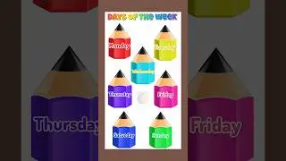 Days of the week in english || week name in english || staylittle channel
