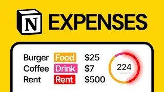 Build a Notion Expense Tracker from Scratch (Finance Tracker in Notion)