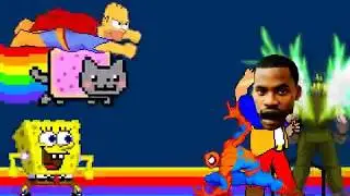 MI MUGEN Request 110 - Spongebob, Homer & Rare akuma VS Spiderman, Dee bee kaw & Marshall