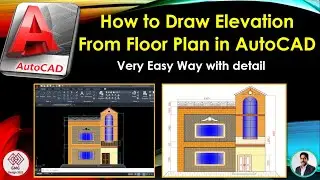 How to Draw Elevation From Floor Plan in AutoCAD | How to Make the Elevation in AutoCAD Complete