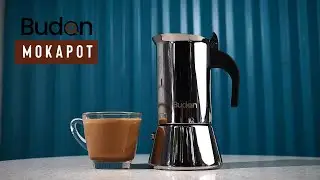 Budan Moka Pot Stainless Steel Espresso Maker | Available on somethingsbrewing.in