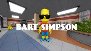 BART SIMPSON IN FIGHT IN A SCHOOL