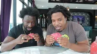 Trying Pickled Pig Lips