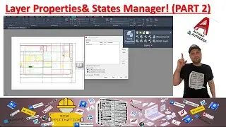 BIM-VDC | AutoCAD Tutorial | Layer Properties Manager |Create Filters | Layer States Manager | Part2