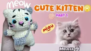 Cute cat crochet tutorial