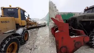 Motor grader and auger rotor based on Ural. Continued...