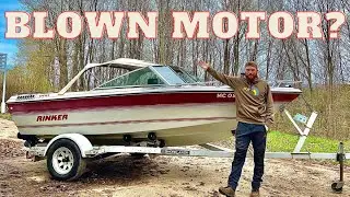 Junky Cheap Boat | WILL IT RUN? | Restoration | Rinker V170