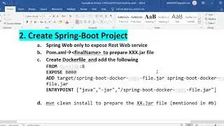 Dockerize SpringBoot Application