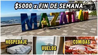 MAZATLAN🌊🇲🇽 es MÁS BARATO de lo que me imaginé🙏🏼 esto me COSTO ir un FIN de semana😱