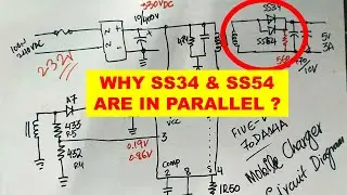 {939C} Why SS54 & SS34 diodes are connected in parallel