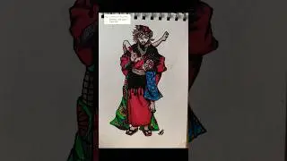 Douma (upper moon 6), speed drawing 