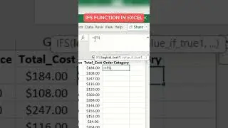 How to use IFS function in 