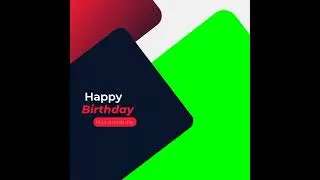 Happy birthday green screen video shorts|The Green Visuals 