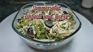 Sommersalat, einfach und lecker.